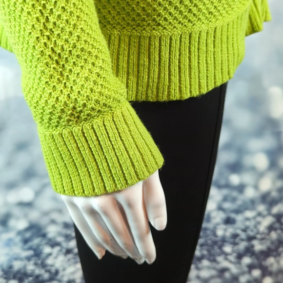 Christopher & Banks sz PL Zip Up Textured Cardigan Sweater with Cuffed Sleeves - Picture 6 of 7